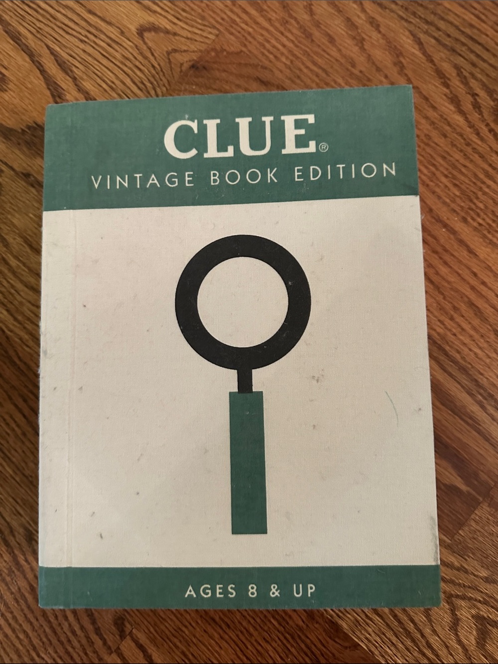CLUE Vintage Book Edition Board Game - Teal & White